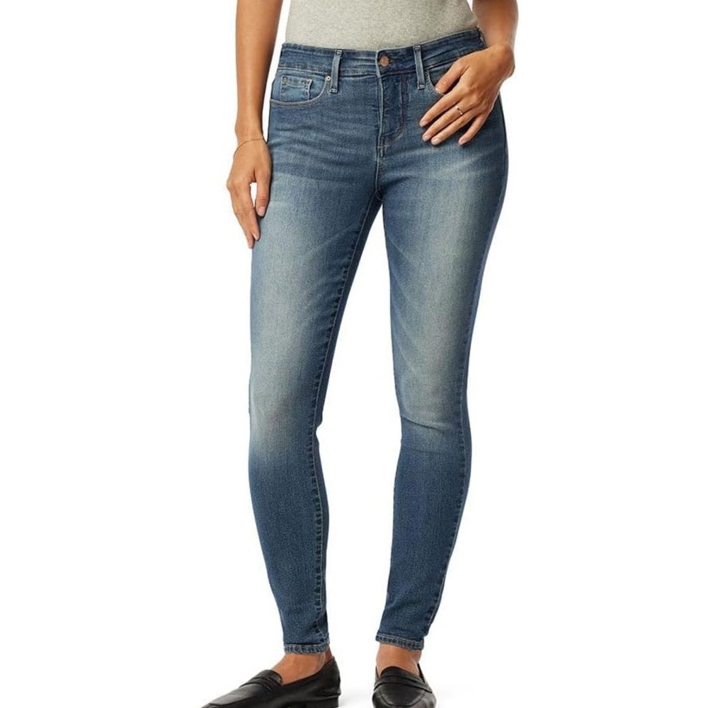Levi Strauss signature gold totally shaping skinny mid-rise stretch jeans sz 8S